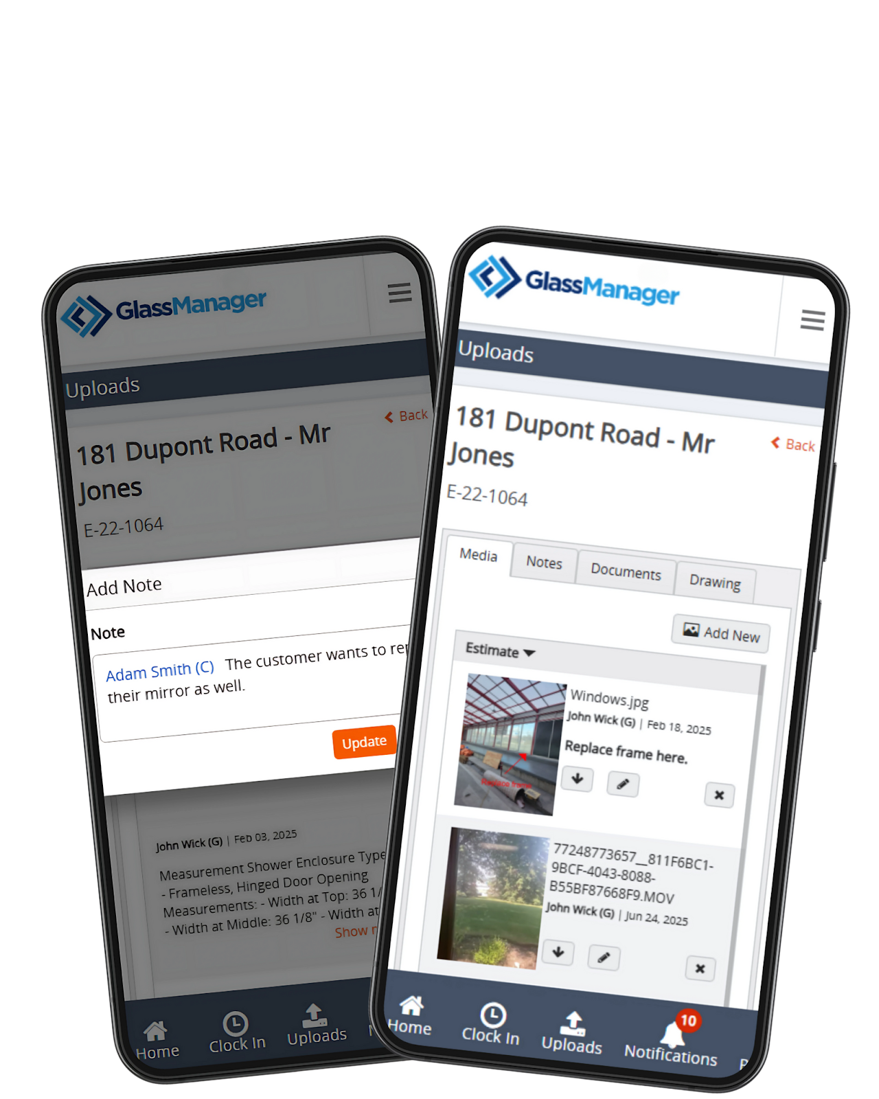 GlassManager Notes & Photos