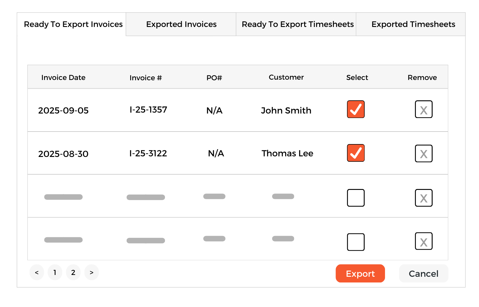 GlassManager Accounting Exporting