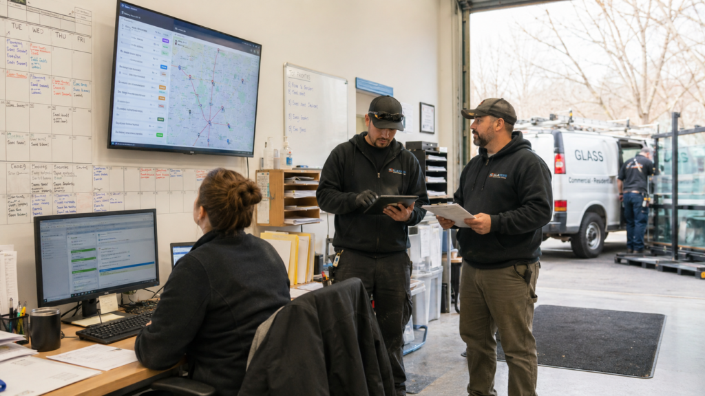 How Glass Companies Schedule Crews Across Multiple Job Sites